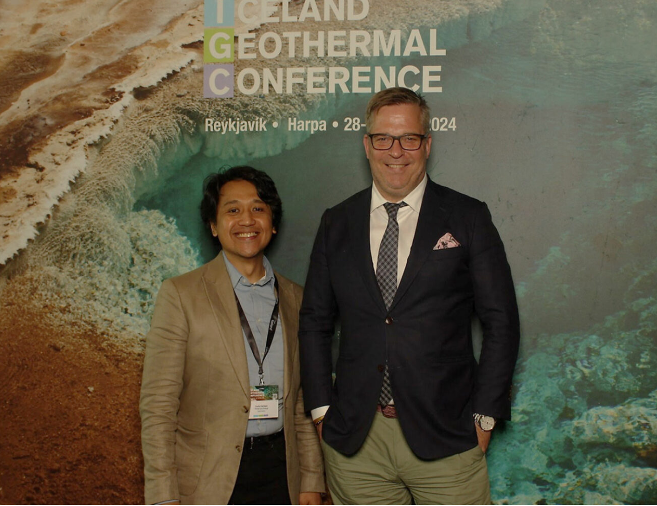 ThinkGeoEnergy team members at the Iceland Geothermal Conference