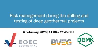 Webinar – Risk management during geothermal drilling and testing, 6 February 2026