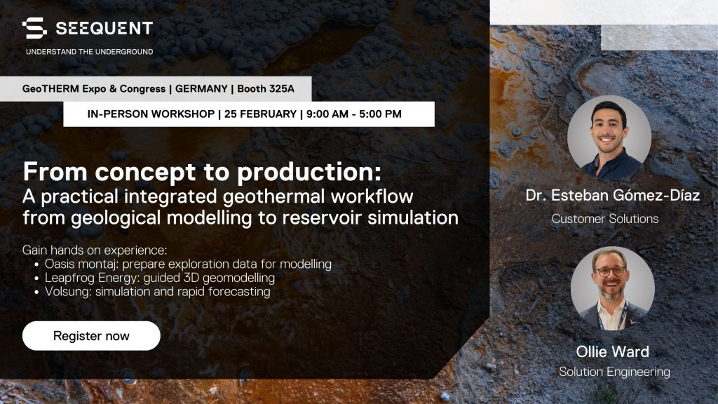 Registration open – Free workshop on geothermal modeling and simulation; Offenburg, Germany