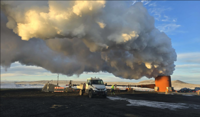 HS Orka conducting measurements to utilize the Eldvörp geothermal area in Iceland
