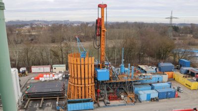 Drilling of geothermal doublet in Geiselbullach, Germany officially starts