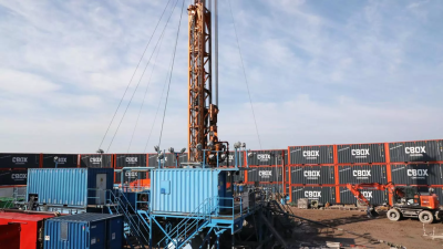 Geothermal well being drilled for sports complex heating supply in Bredene, Belgium
