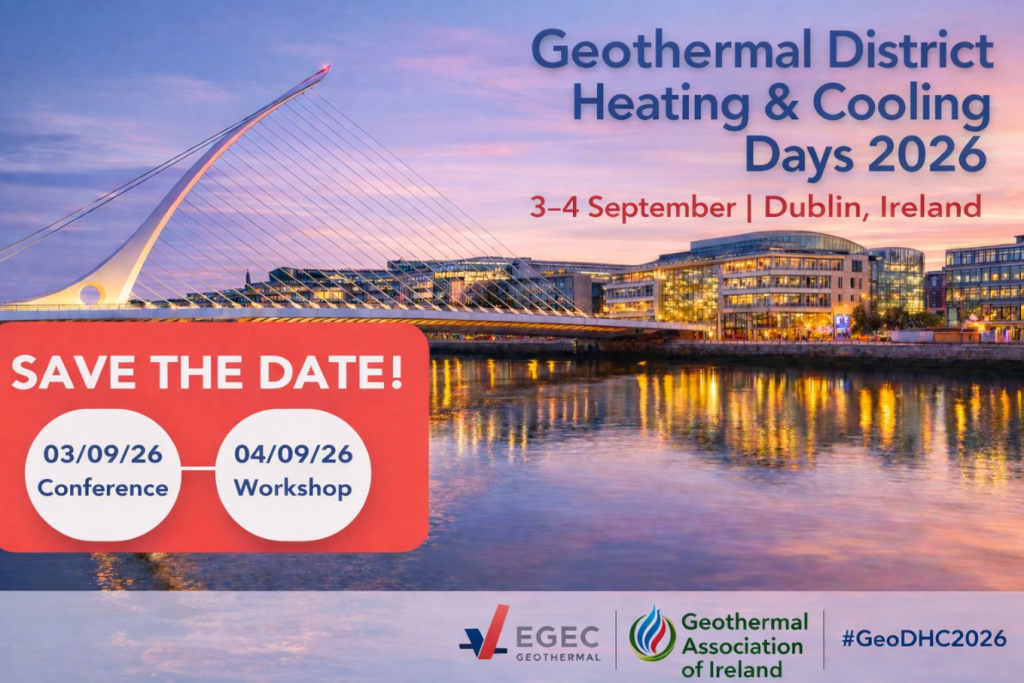 Save the Date – European Geothermal District Heating & Cooling Days in Dublin, Ireland