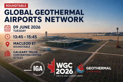 WGC 2026 roundtable to highlight how geothermal is used in airports across the world