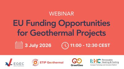 Webinar – EU funding opportunities for geothermal projects, 3 July 2026