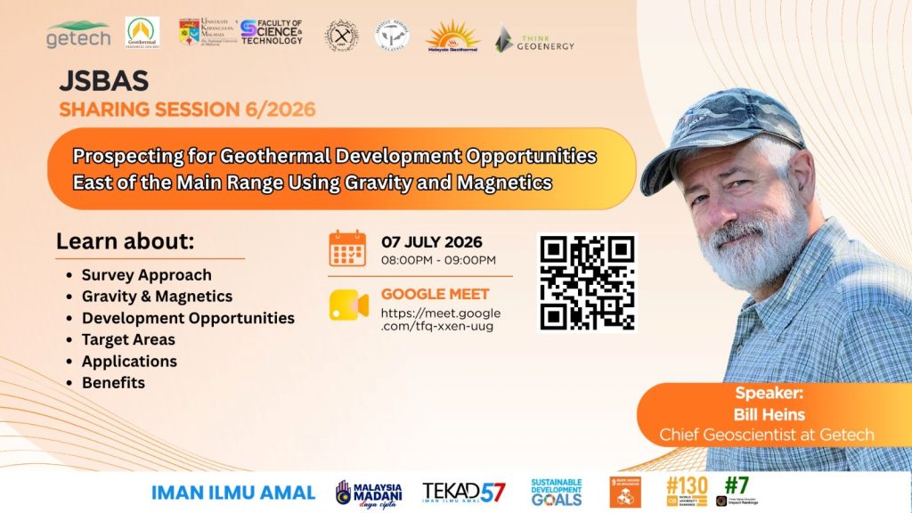 Webinar – Prospecting methods to reveal geothermal potential of Eastern Malaysia, 7 July 2026