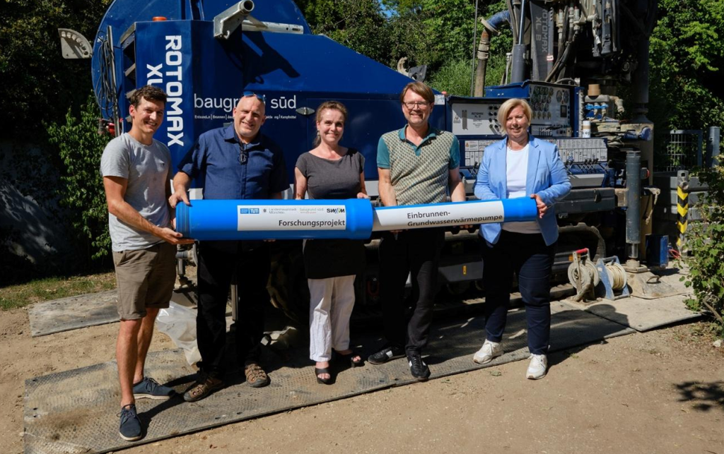 Single-well geothermal heating pilot project installed in Munich, Germany