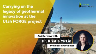 Carrying on the legacy of geothermal innovation at the Utah FORGE project